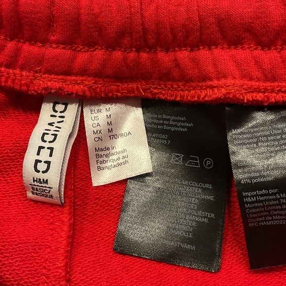 H&M Vivid Red Casual/Athletic Shorts, Size M - Picture 2 of 6